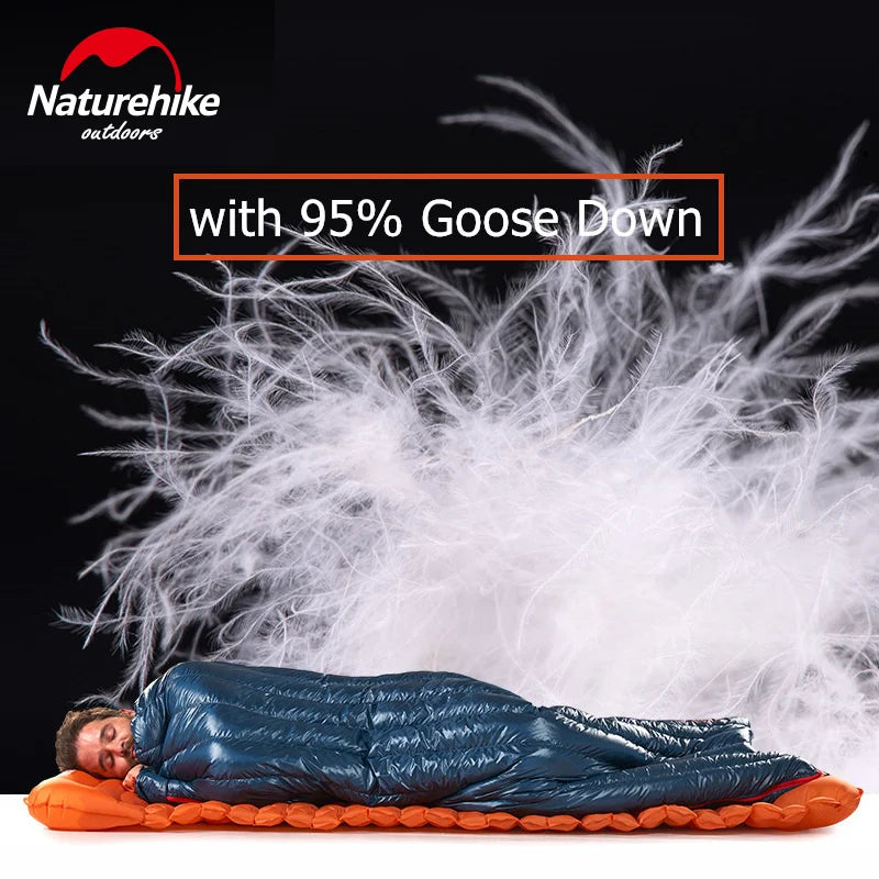 Waterproof Goose Down Sleeping Bag | Ultralight Mummy for Winter Camping