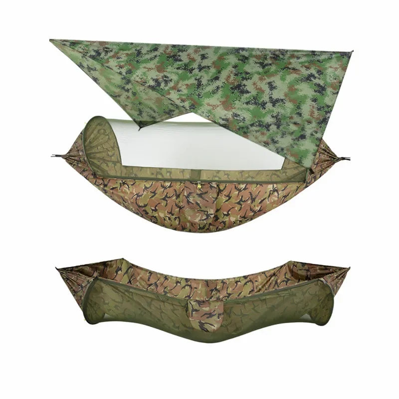 Camping Hammock with Mosquito Net & Rain Fly Tarp