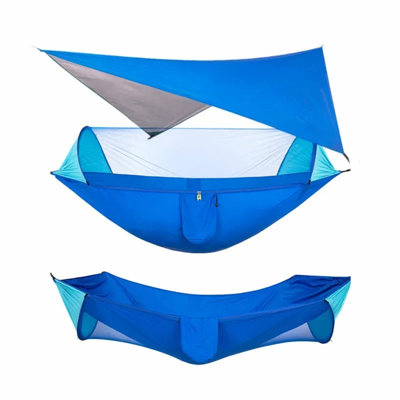 Camping Hammock with Mosquito Net & Rain Fly Tarp
