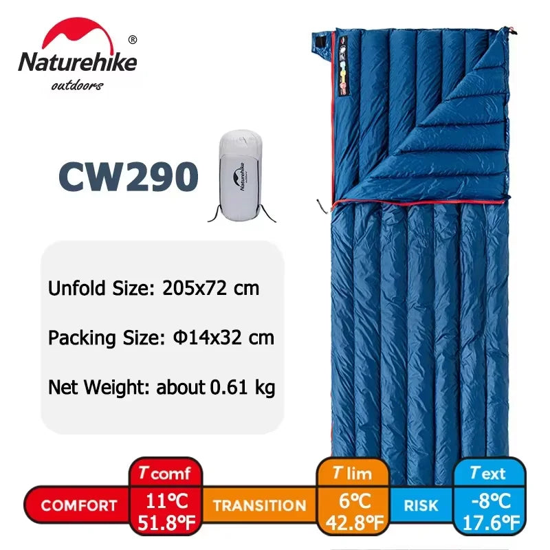 Waterproof Goose Down Sleeping Bag | Ultralight Mummy for Winter Camping