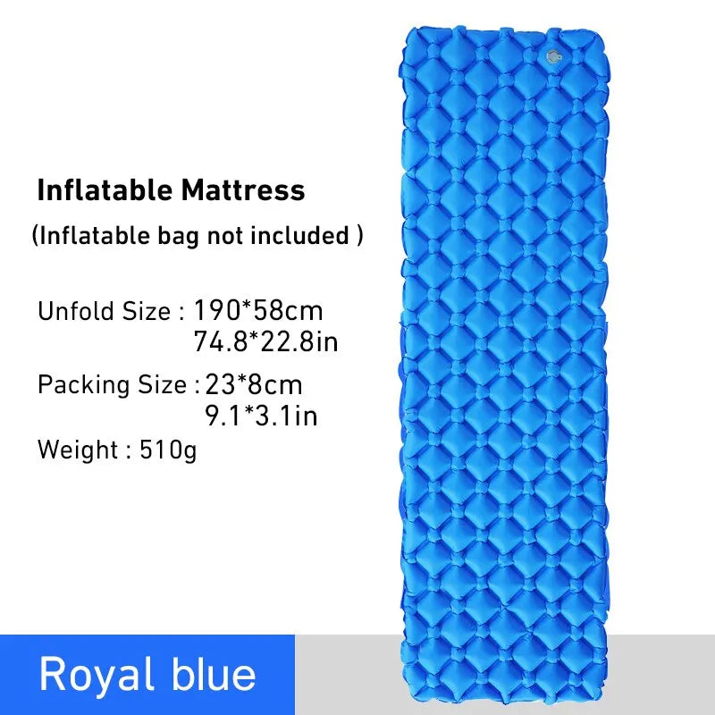 Ultralight Inflatable Sleeping Pad | Portable Air Cushion for Travel Hiking