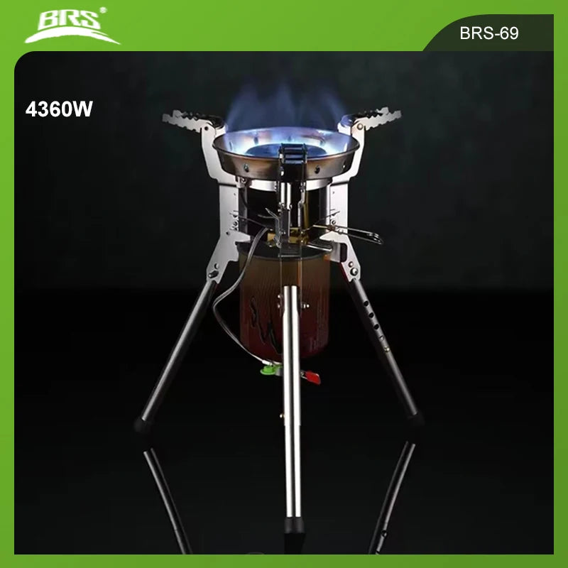 High Power 4360W Folding Camping Gas Stove | Adjustable Height Burner