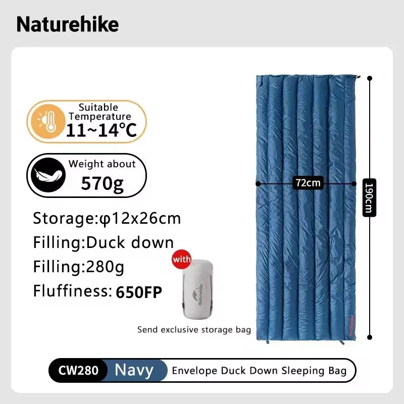 Waterproof Goose Down Sleeping Bag | Ultralight Mummy for Winter Camping