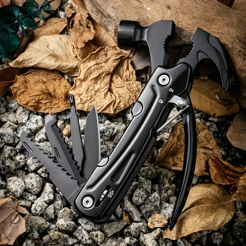 7-in-1 Stainless Steel Folding Multi-Tool Hammer | Heavy Duty