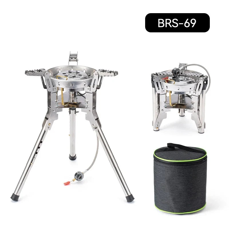 High Power 4360W Folding Camping Gas Stove | Adjustable Height Burner
