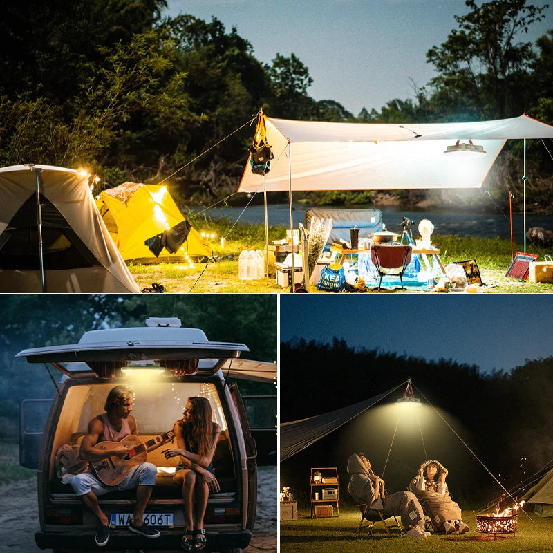 Rechargeable Camping Lantern with Magnet & Zoom | Portable Tent Lamp & Work Light