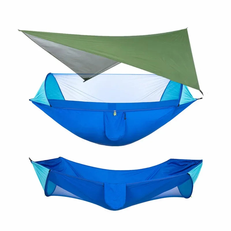 Camping Hammock with Mosquito Net & Rain Fly Tarp