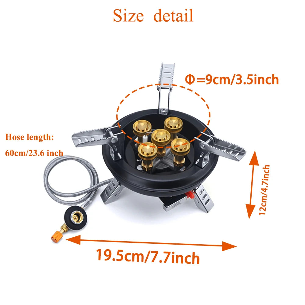 High Pressure Camping Gas Stove | Windproof Burner