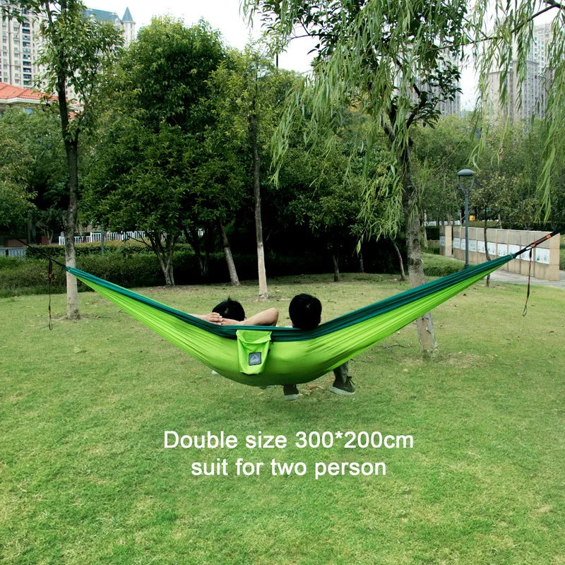 Portable Nylon Parachute Fabric Camping Hammock