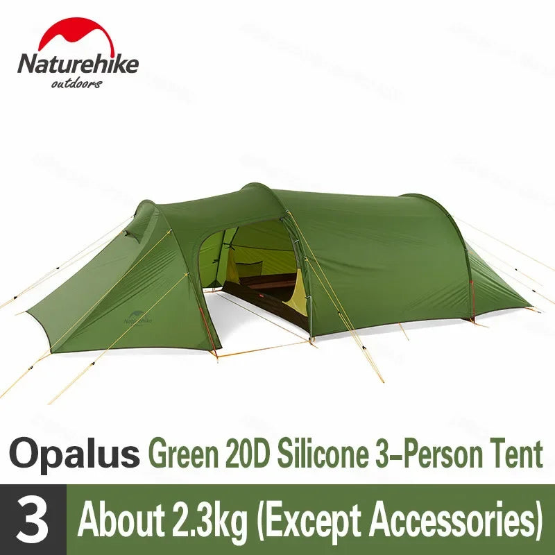Ultralight Opalus Tunnel Double Tent | Camping Tent for 2-4 Persons