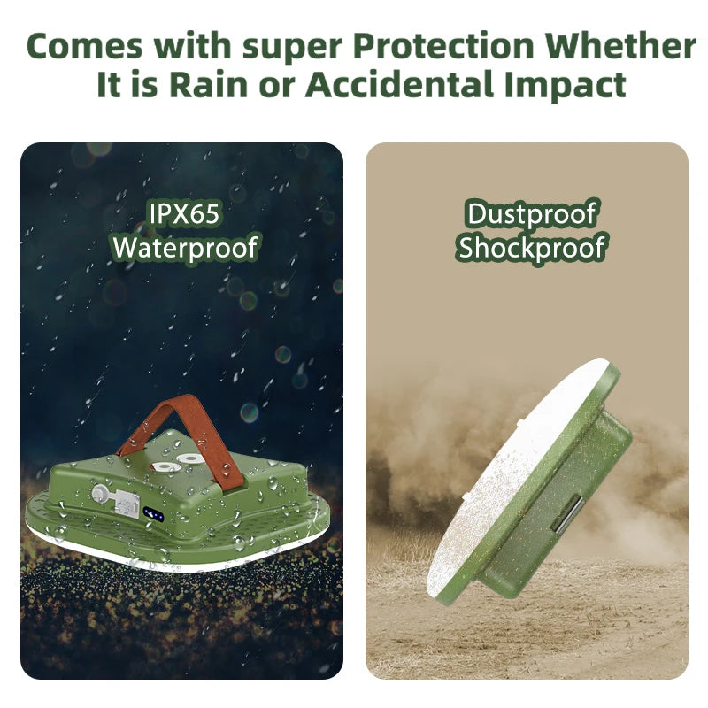 Rechargeable Camping Lantern with Magnet & Zoom | Portable Tent Lamp & Work Light