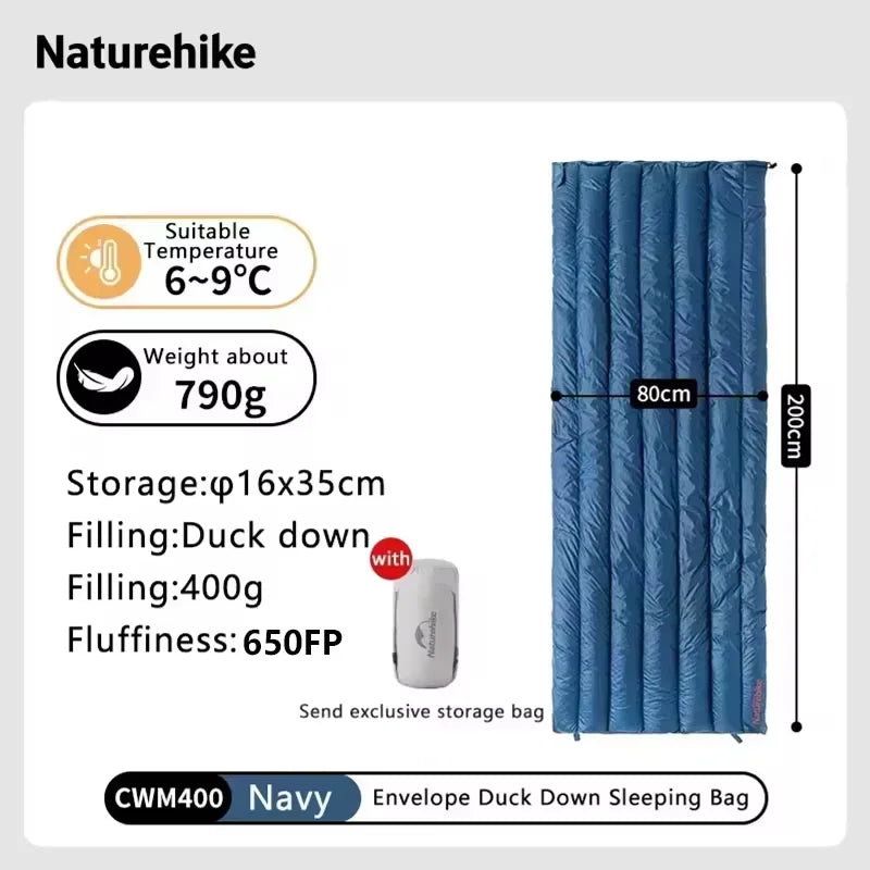 Waterproof Goose Down Sleeping Bag | Ultralight Mummy for Winter Camping