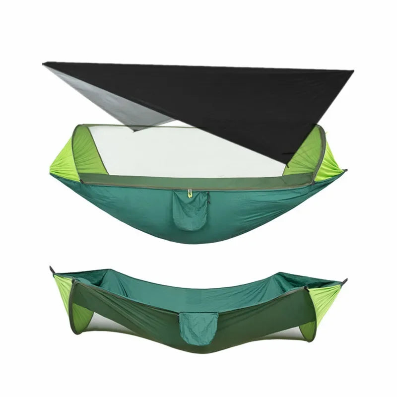 Camping Hammock with Mosquito Net & Rain Fly Tarp