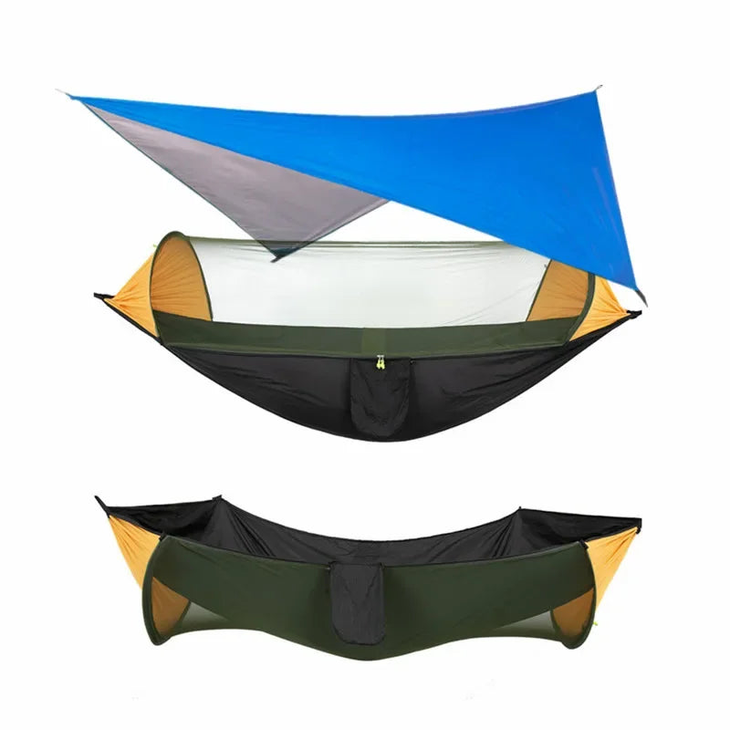 Camping Hammock with Mosquito Net & Rain Fly Tarp