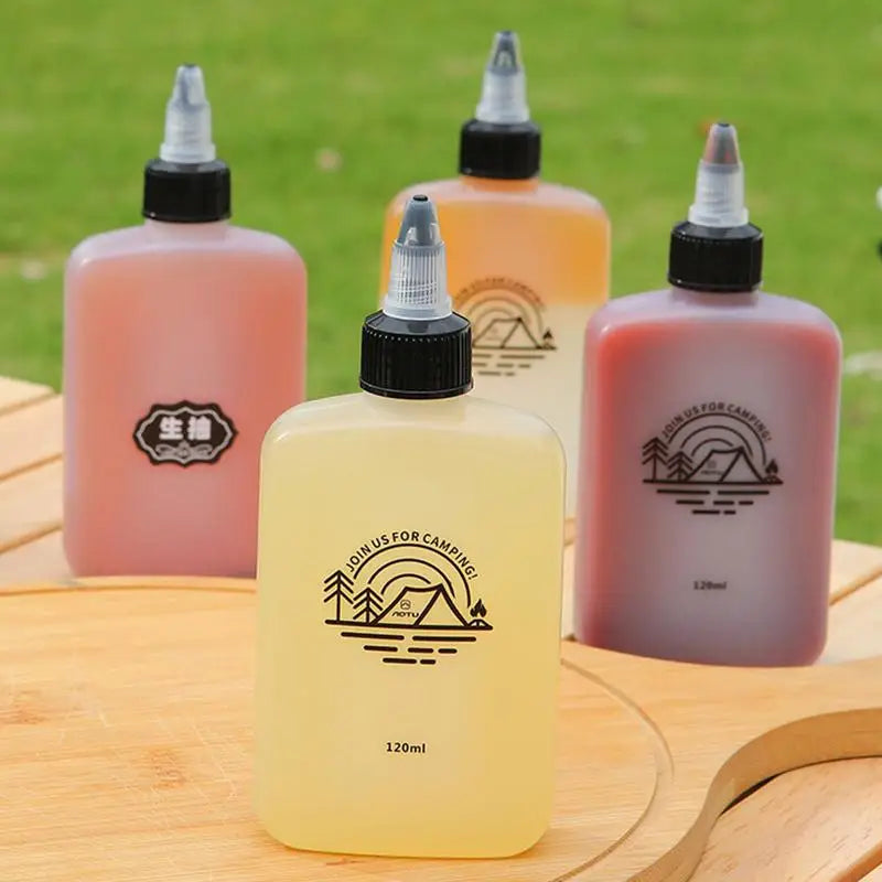Portable 120ml Camping Seasoning Squeeze Bottle | HDPE Oil Dispenser