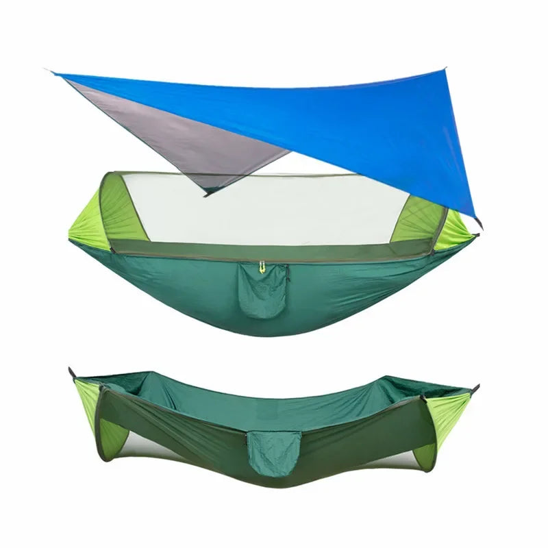 Camping Hammock with Mosquito Net & Rain Fly Tarp