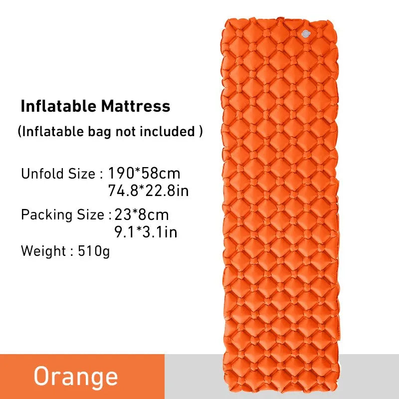 Ultralight Inflatable Sleeping Pad | Portable Air Cushion for Travel Hiking