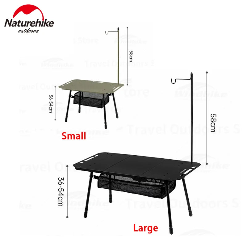 Multifunctional Camping Table | Adjustable Height Portable Folding Table