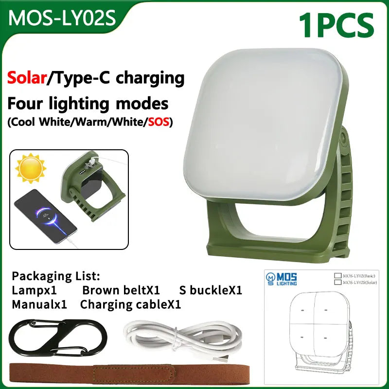 Rechargeable Camping Lantern with Magnet & Zoom | Portable Tent Lamp & Work Light