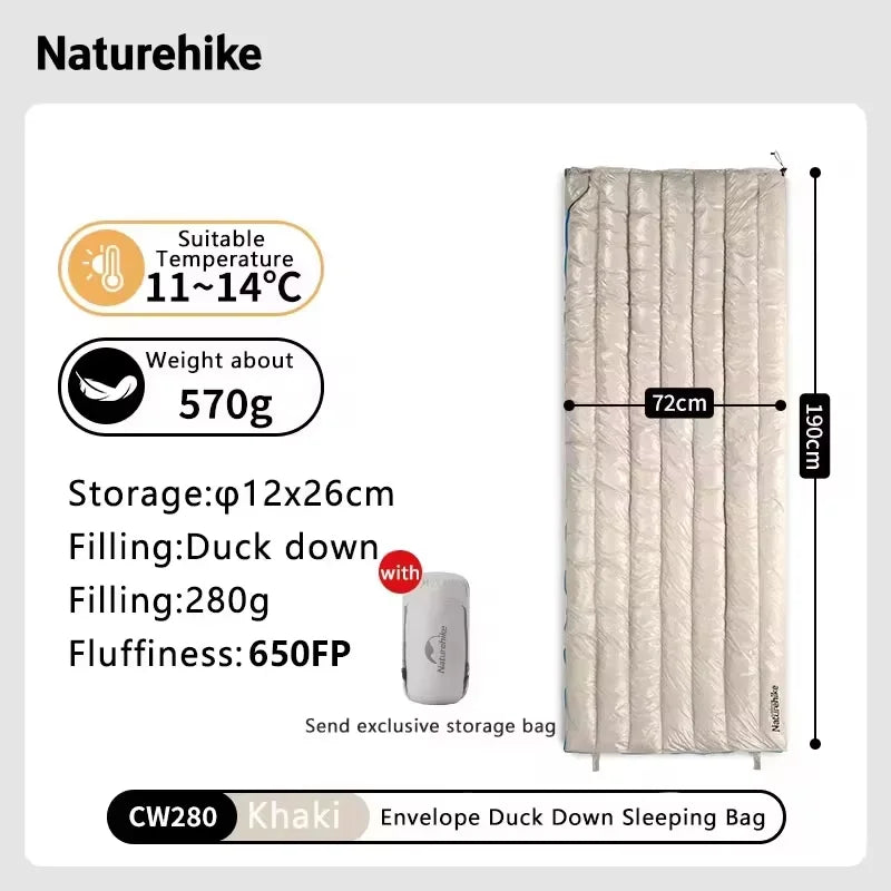 Waterproof Goose Down Sleeping Bag | Ultralight Mummy for Winter Camping
