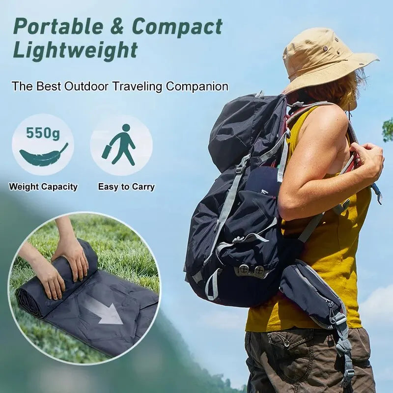 Ultralight Inflatable Sleeping Pad | Portable Air Cushion for Travel Hiking