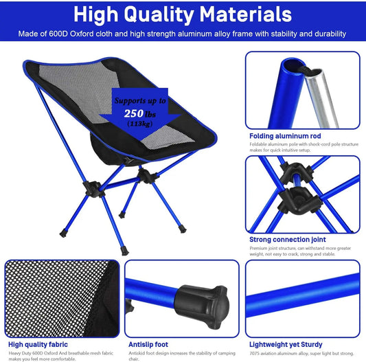 Ultralight Folding Camping Chair | Portable Outdoor Stool