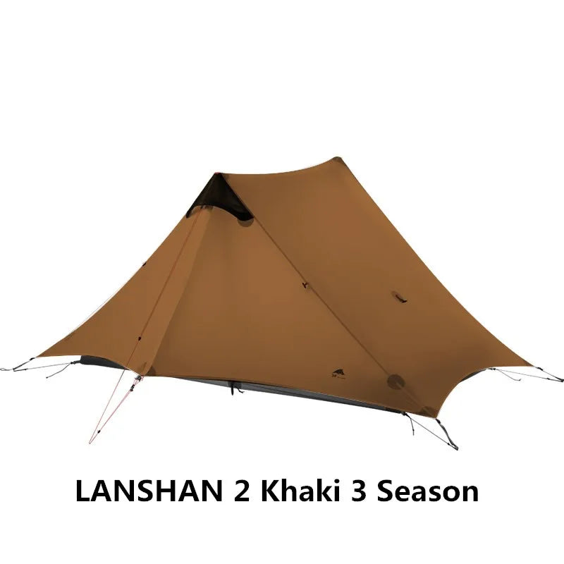 Ultralight 1-2 Person 3/4 Season Camping Tent | 15D Silnylon Rodless