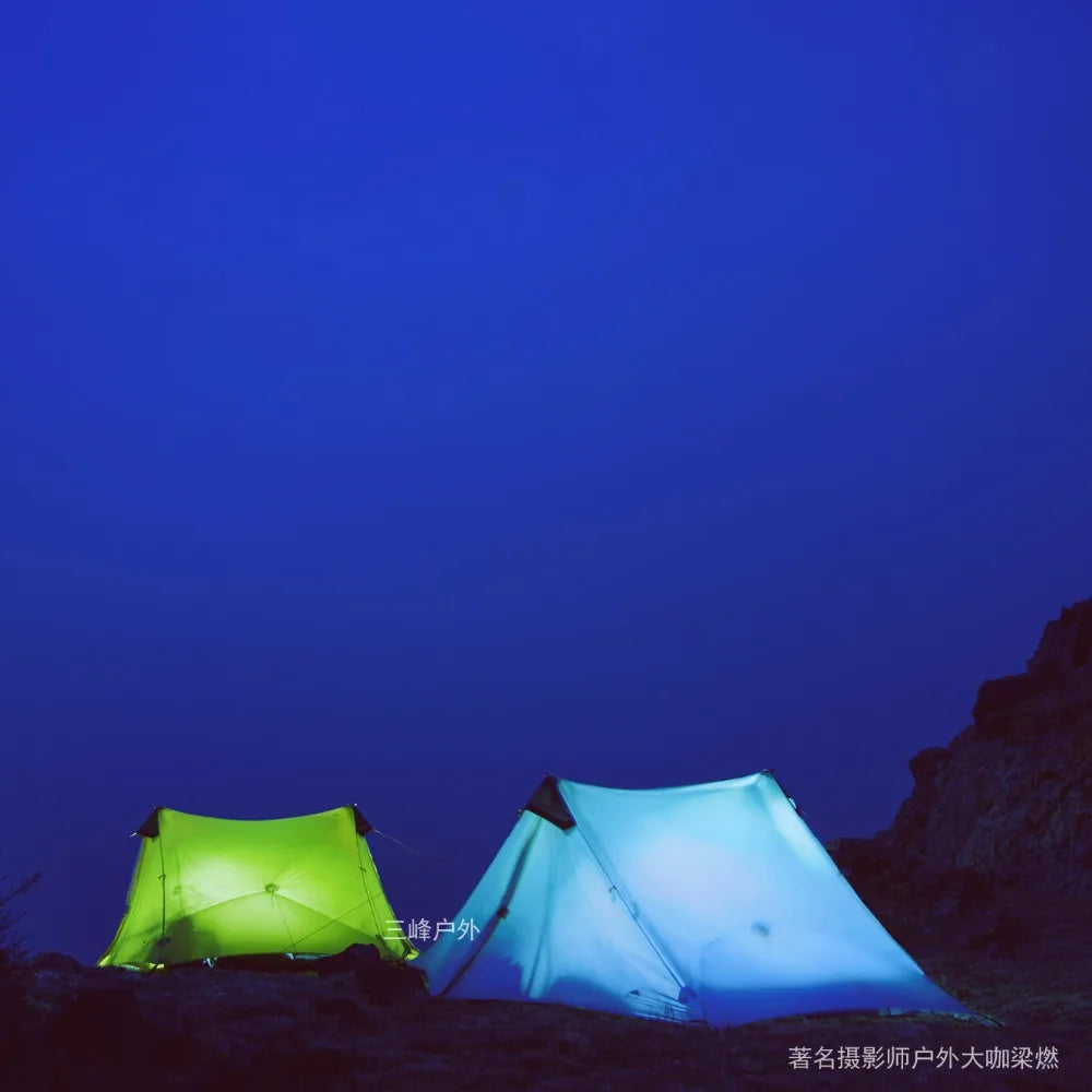 Ultralight 1-2 Person 3/4 Season Camping Tent | 15D Silnylon Rodless