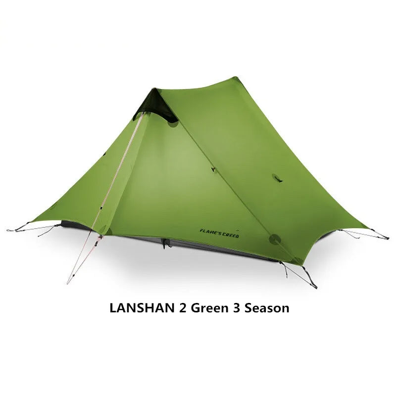 Ultralight 2Person 3Season Camping Tent | 15D Silnylon Rodless