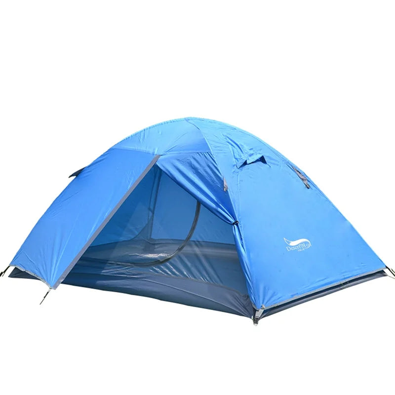 2 Person 4 Seasons Waterproof Double Layer Camping Tent | Portable Travel Shelter