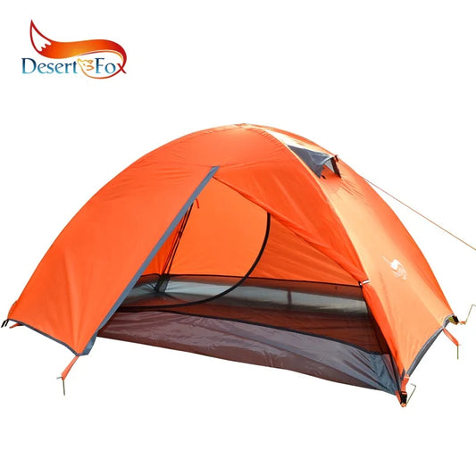 2 Person 4 Seasons Waterproof Double Layer Camping Tent | Portable Travel Shelter