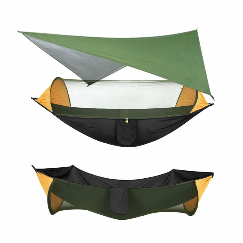 Camping Hammock with Mosquito Net & Rain Fly Tarp
