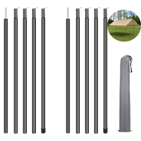 Telescopic Tent Pole Set (2) | Adjustable Aluminum Alloy Rods
