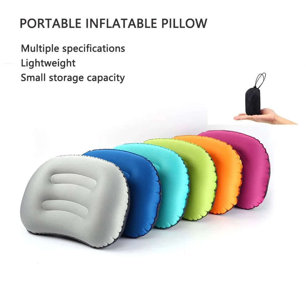 Inflatable Pillow | Outdoor Compressible Folding Air Cushion