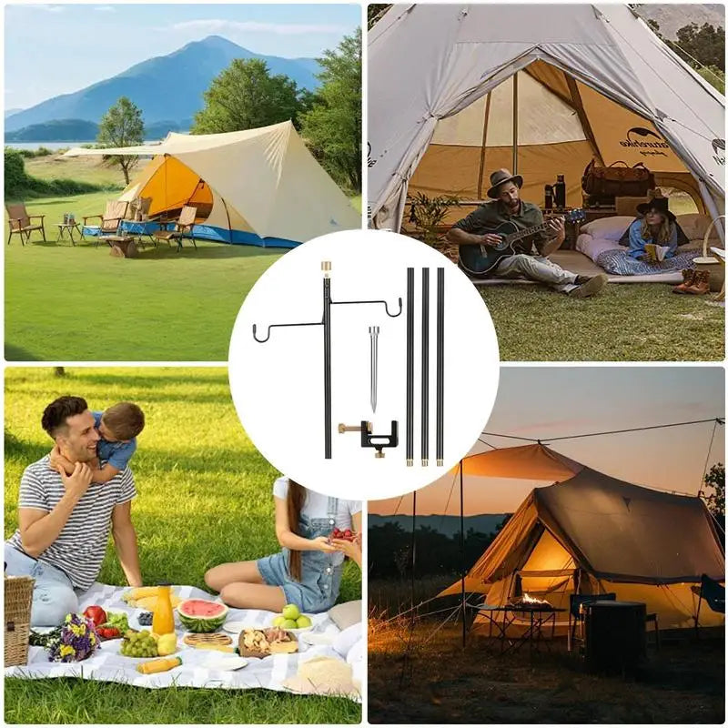 Tabletop Lantern Stand | Camping Lantern Hangers & Portable Light Holder
