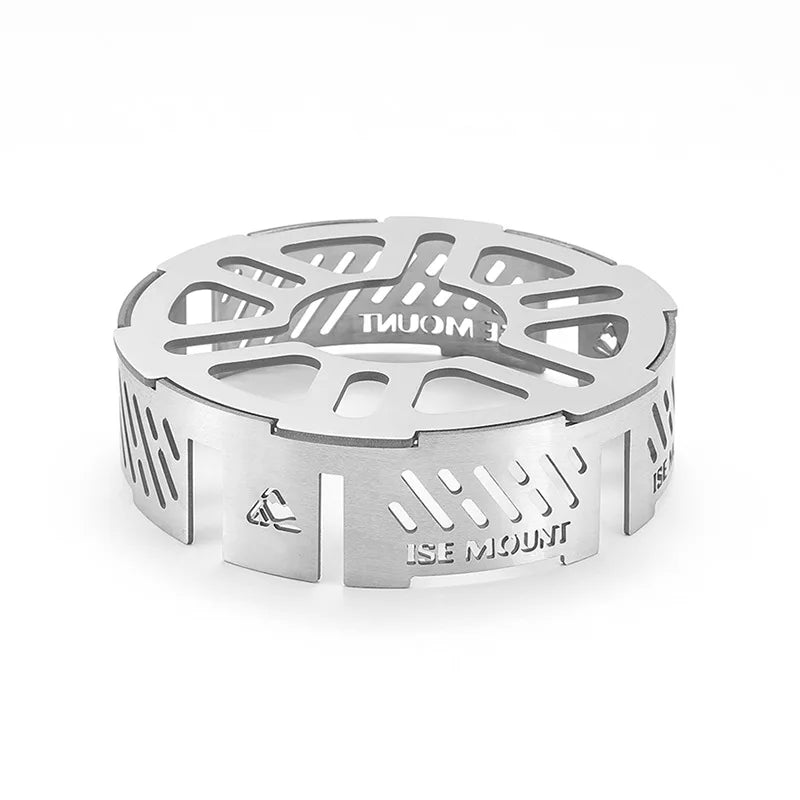 Camping Stove Windproof Ring | Portable Stainless Steel Windblock (Large Size)