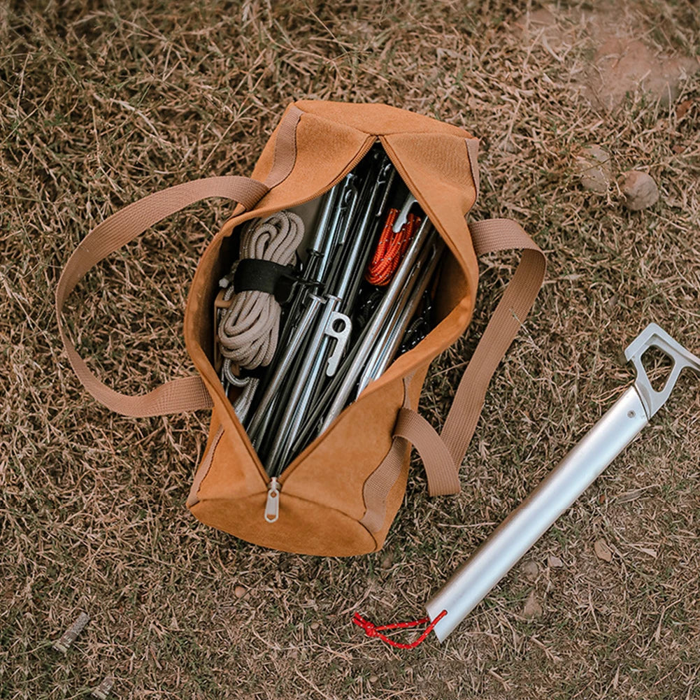 Large Capacity Camping Tool Organizer Bag | Tent Peg & Ground Nail Holder