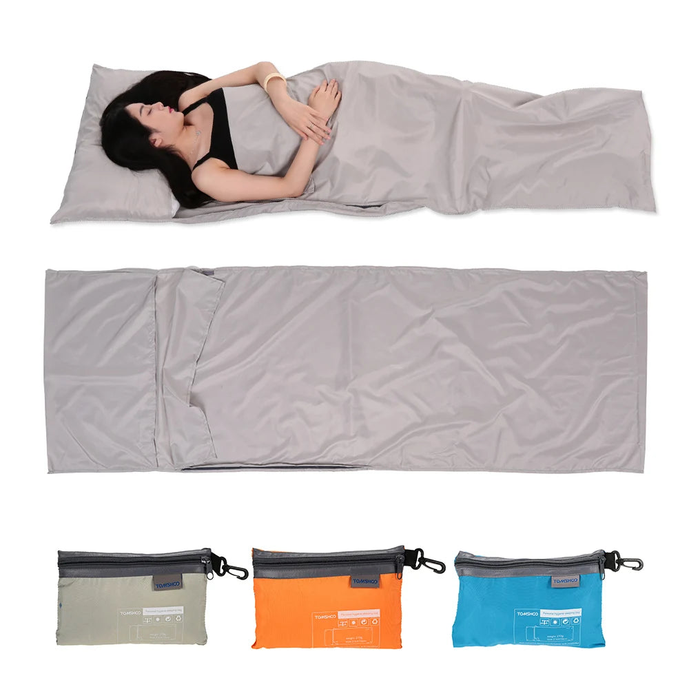 Portable Sleeping Bag Liner with Pillowcase | 70x210CM