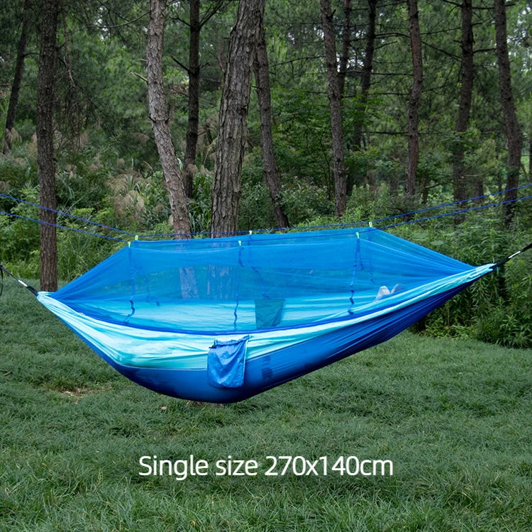 Portable Nylon Camping Hammock with Mosquito Net