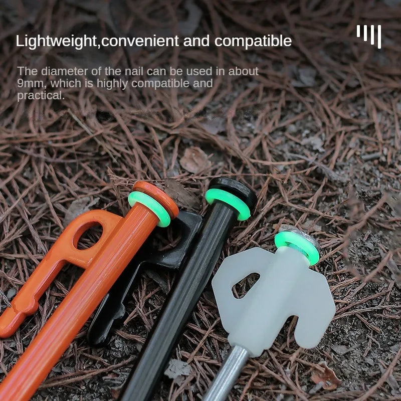 Camping Floor Nails Night Aperture | Multifunctional Silicone Warning Ring
