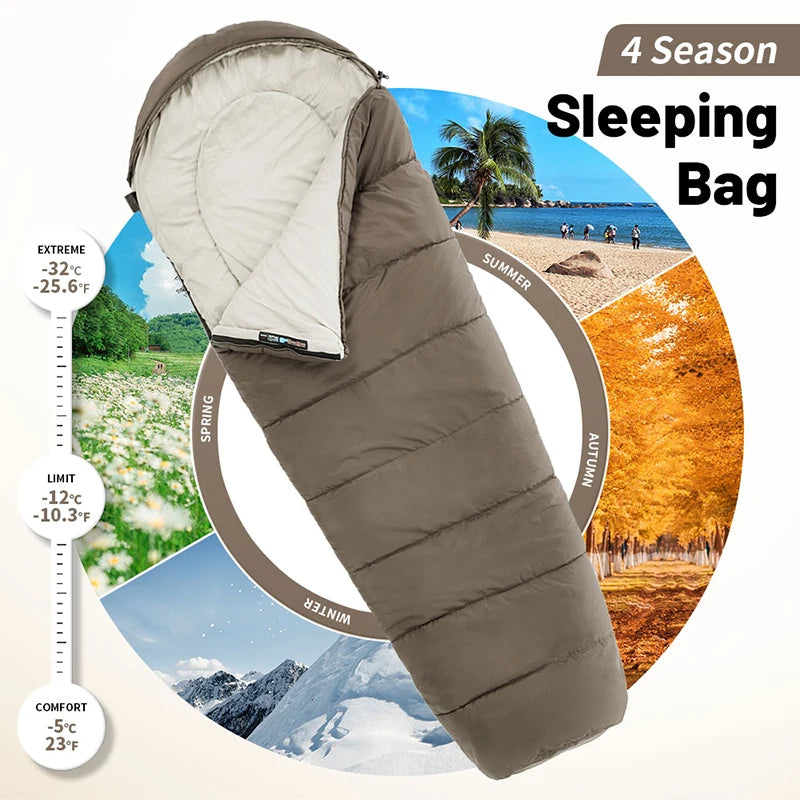 Mummy Sleeping Bag | Lightweight Cotton for Winter Camping