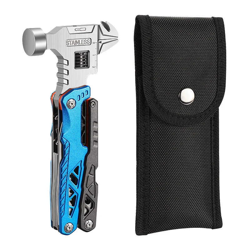 Multifunctional Folding Wrench Hammer Pliers | All-in-One Camping Tool