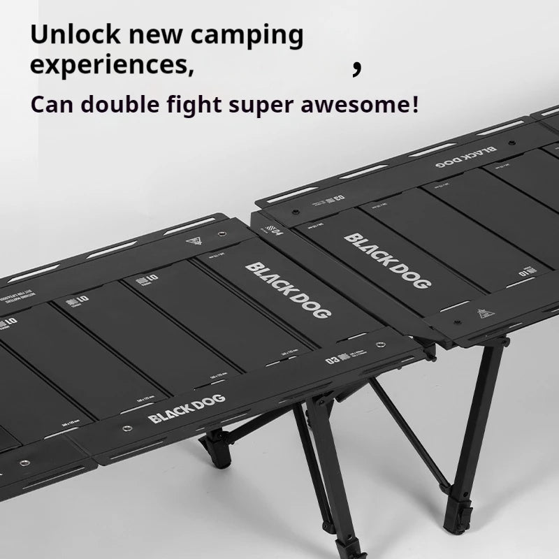 Adjustable Folding Camping Table | Modular Portable Aluminum Alloy Table