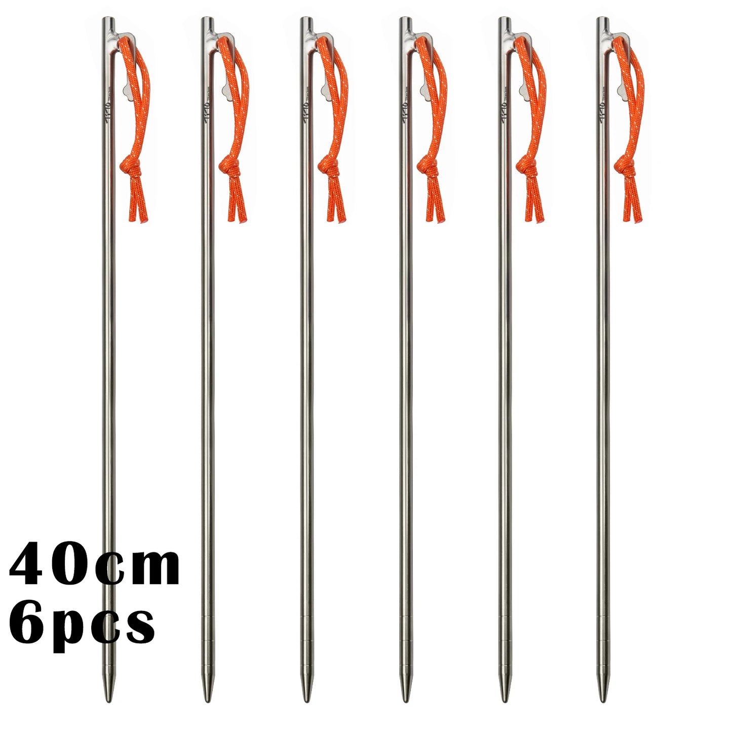 TiTo Titanium Alloy Tent Pegs | Ultralight Anti-bending Camping Stakes (20-40cm)