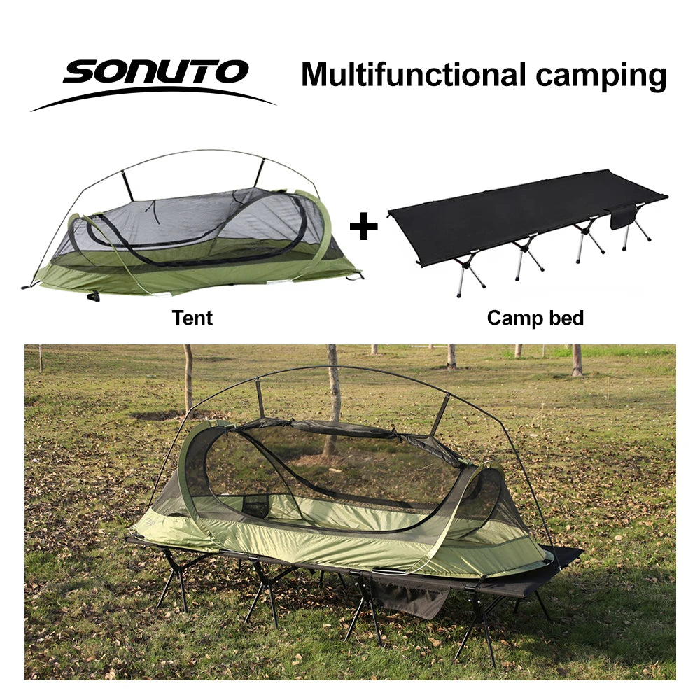 Military Camping Cot | Portable Folding Bed (210x80cm, 4kg Lightweight)