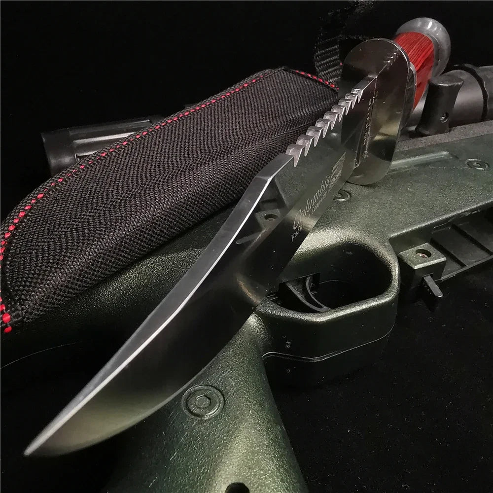 Sharp Stainless Steel Outdoor Knife | Nylon Sheath
