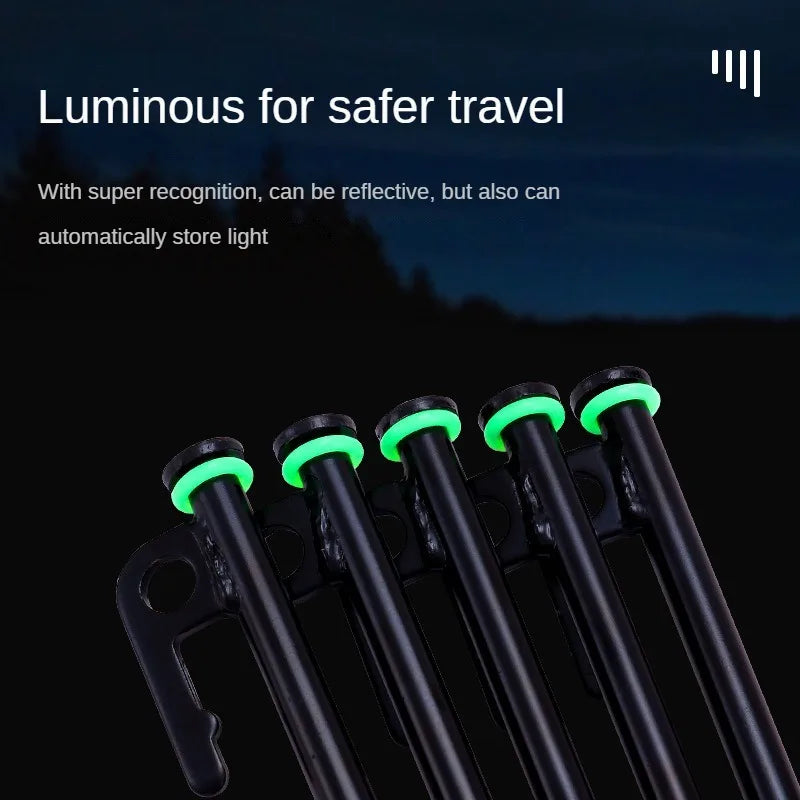 Camping Floor Nails Night Aperture | Multifunctional Silicone Warning Ring