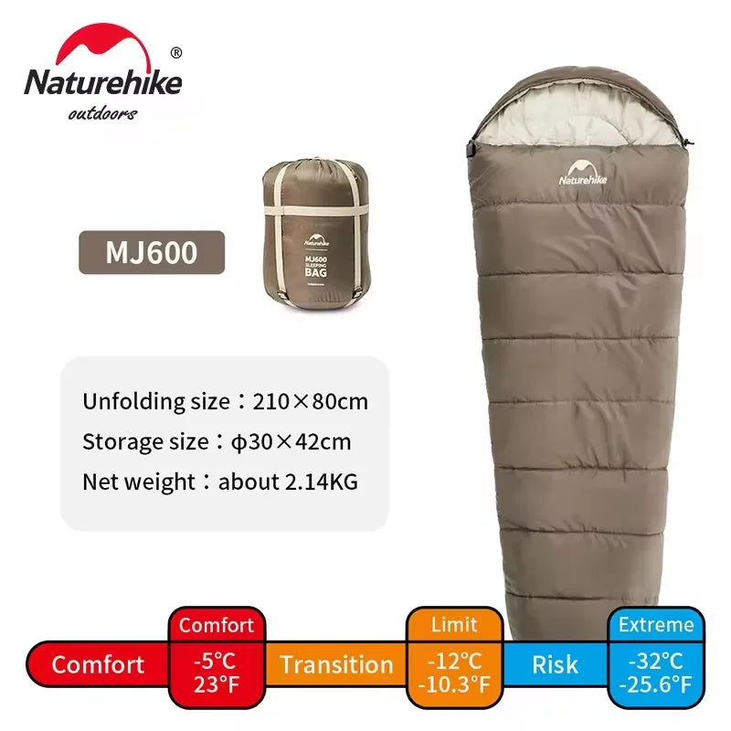 Mummy Sleeping Bag | Lightweight Cotton for Winter Camping
