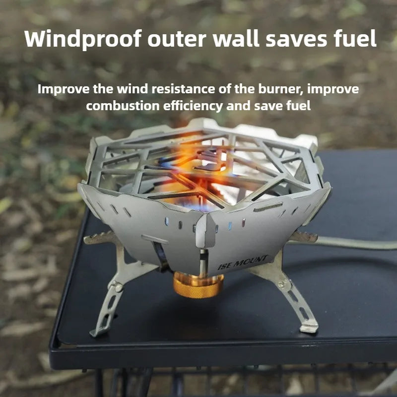 Stainless Steel Windshield | Removable Fire Energy-Saving Cover for Camping Furnace
