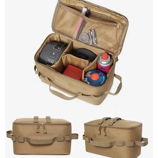 Large Capacity Outdoor Camping Storage Bag | Gas Tank, Nail & Cookware Bag